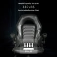 thumbnail image 5 of Canddidliike Modern Gaming Chair Office Chair, Adjustable High Massage Ergonomic Computer Chair Racing Desk Chair with Headrest and Lumbar Support, Black, 5 of 8