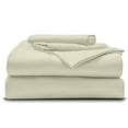 thumbnail image 2 of Wyoming King - 84" x 84" Size Microfiber Bed Sheets Luxury 1800 Thread Count Brushed Microfiber Sheet Set Super Soft & Silky Feel 21" Extra Deep Pocket - Wyoming King, Ivory, 2 of 6