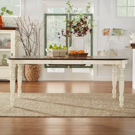 Tribecca Home Mackenzie Country Antique White Dining Table