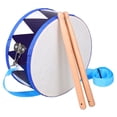 thumbnail image 1 of 1 juego de percusión musical Orff: caja multifunción, tambor de mano con mazos, instrumento musical ideal para principiantes, para escuelas, bandas y presentaciones., 1 of 8