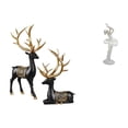 thumbnail image 1 of Estatua De Resina De Reno Y Alce Y Figura De Bailarina, Escultura Artística Moderna Creativa Para Mesa, Dormitorio, Oficina, Entrada, Decoración, 1 of 8