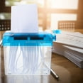 thumbnail image 3 of OUNONA desktop manual shredder Paper Shredder Blue Stainless Steel Home Use 1Set, 3 of 8