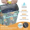 thumbnail image 2 of Travel Cooler Bag - Pioneer Flower Floral Print Pattern Camping Beer Cooler Backpack with Bottle Opener- Waterproof Insulated Picnic Backpacks - Cooler Bag for Beach, 2 of 6