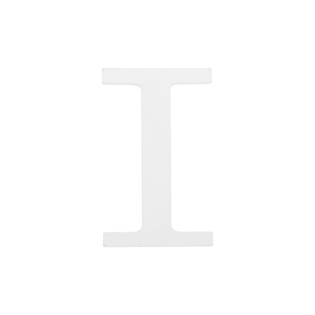 Unique Bargains Unfinished Wooden Letters I 4.3 Inch Wooden Alphabet Letters Decoration for DIY