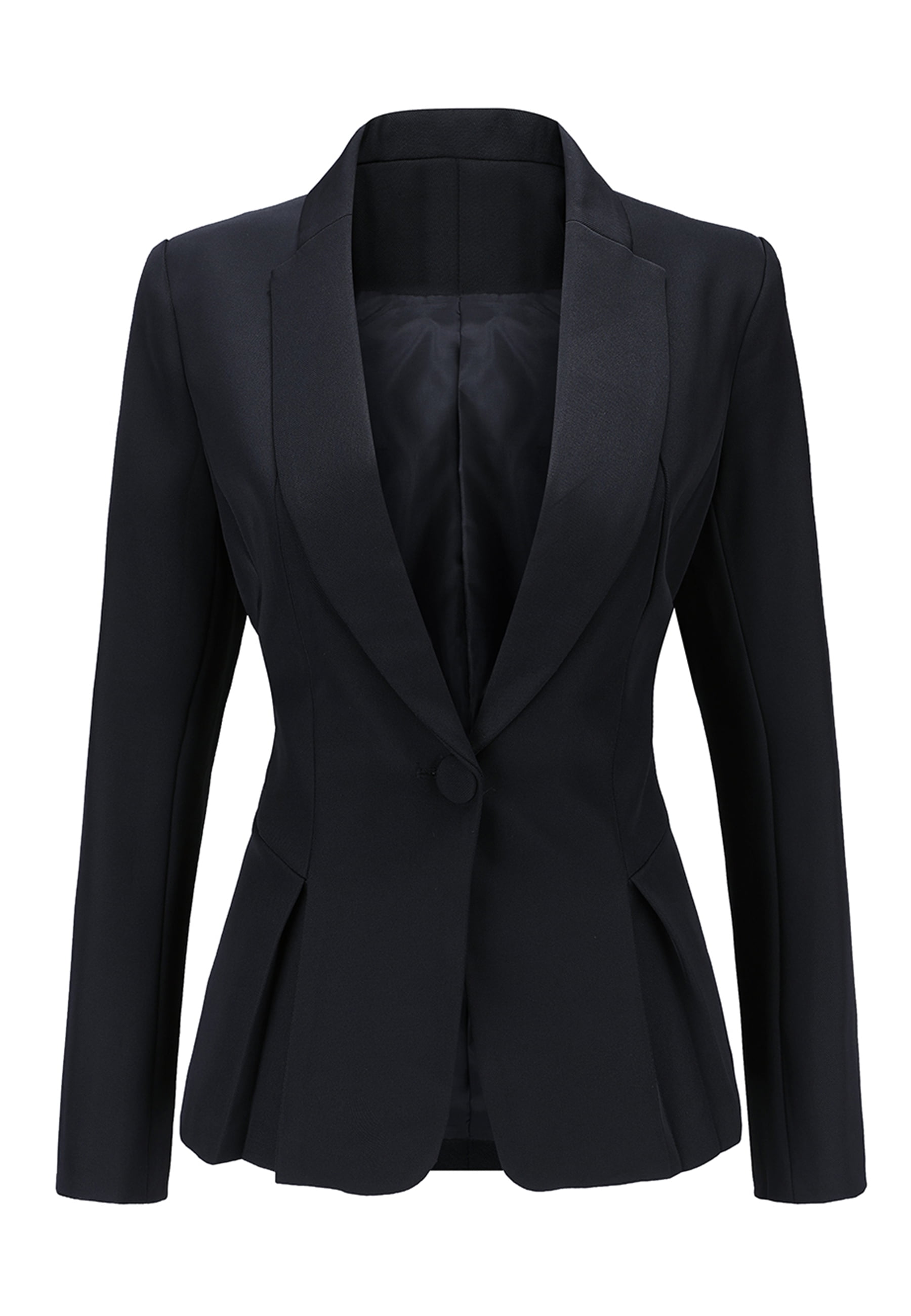 Youthup Women's Business 1 Button Waisted Blazer Suit Jacket with