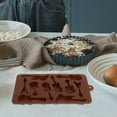 thumbnail image 3 of Molde de silicona con 10 cavidades para guitarra, para hornear, hornear, hacer pan, chocolate, fondant, gelatina, dulces (café), 3 of 7