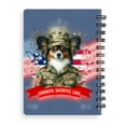 thumbnail image 2 of Happy Father's Day Honoring Veterans Papillon in Army Uniform Spiral Bound Journal Pap Butterfly Dog Lover 5x7in Spiral Notebook - 13007, 2 of 5