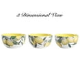 thumbnail image 3 of Bico Lemon Dreams Ceramic Bowls Set of 4, 26oz, for Pasta, Salad, Cereal, Soup & Microwave & Dishwasher Safe, 3 of 3