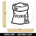 thumbnail image 2 of Bag of Flour Baking Self-Inking Rubber Stamp Ink Stamper - Yellow Ink - Medium 1 Inch, 2 of 7