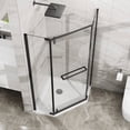 thumbnail image 2 of ResenkosNeo-Angle Frameless Shower Door 36 in.D x 36 in.W x 72 in.H Corner Shower Enclosure With Clear SGCC Tempered Glass Pivot Shower Door In Matte Black Finish, 2 of 5