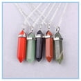 thumbnail image 5 of Pendentif en Quartz Pierre Naturelle Cristal agate Balle Hexagone Pendentif Collier, 5 of 5