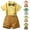 Yellow, variant on XMMSWDLA Children’s Matching Sets Boy Shirt Shorts Sets Summer Boy Ceremony Shorts Lapel Short Sleeved Shirt Bow Tie Shorts Elegant Boys Clothes Child Dress Set Khaki Kids Outfits Size 4-12
