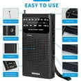 thumbnail image 2 of Portable Radio Transistor Radio Station Pocket Radio Small Fm Am, And Speaker, Excellent Reception, 2 of 5