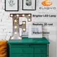 thumbnail image 2 of Carpa decorativa Elensivo iluminada por LED con letra F, 2 of 7