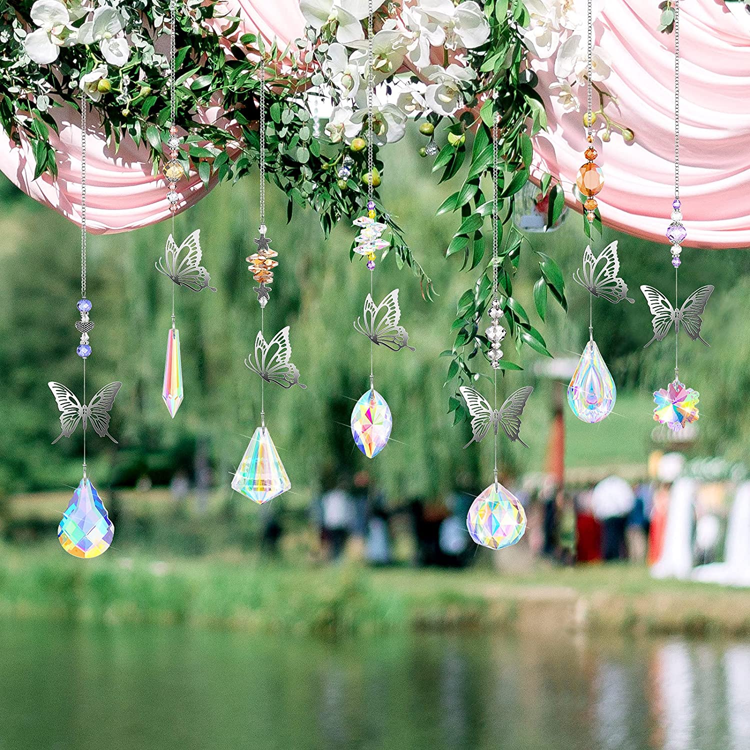 3 Prismes En Cristal K9 - Décoration Arc-en-ciel Pour Fenêtre, Jardin Et Mariage