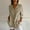 Khaki, variant on Cute Blouses for Women Fall Must-Haves Army Green Draped Solid Color Workout Tops Women V-Neck Long Sleeve Blouses