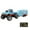Light Blue, variant on Mini Rc Monster Truck, 1/64 Scale Monster Truck Remote Control Car with Lights, 2.4Ghz Remote Control Rechargeable Mini Monster Truck Rc, Alloy Rc Semi Truck, Speed Adjustable (With Trailer )