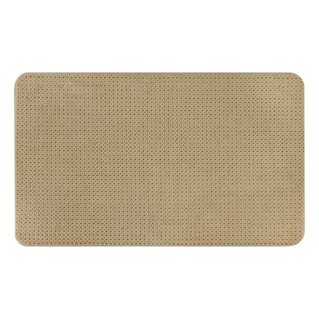 Better Homes & Gardens Signature Soft Cotton Memory Foam Bath Rug, Almond Biscuit, 20" x 34"