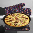 thumbnail image 7 of KLL Mexican Flowers Birds Pattern Oven Mitts and Pot Holders 2pcs Sets for Kitchen, Oven Mitt Heat Resistant 536°F, Oven Gloves for Kitchen,Cooking and Baking, 7 of 7