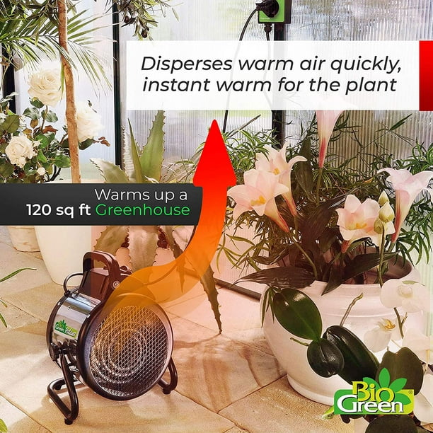 Bio Green Palma Radiateur soufflant électrique pour serre 1500 W