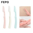 thumbnail image 3 of Safe Folding Ladies Face Shaver Eyebrow Trimmer Anti-Scratch Razor Make, 3 of 8