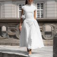 thumbnail image 5 of Vintage Polka Dot Midi Dress Women Elegant Slim Fit Flowy A Line Casual Summer Dress, 5 of 9