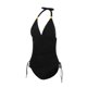 thumbnail image 3 of SAYOO Camisola de 2 piezas con cuello halter para mujer con cordón + bragas de bikini SAYOO Sexy, 3 of 9