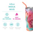 thumbnail image 2 of Swig Life 40oz Mega Mug | Insulated Stainless Steel Tumbler with Handle | Dreamsicle, 2 of 8