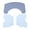 Blue, variant on Foldable Toilet Potty Stool Anti Slip Squatting Foot Stool for Healthy Bathroom Posture Comfort, White 15.6 inches / 39.5 cm