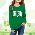 thumbnail image 2 of Mercatoo Toddler Boys Girls St 𝐏atricks Day Sweatshirt Long Sleeve Irish Cloverss Pullover Shirts Crewneck Sweater Tops Clothes, 2 of 5