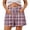 Hot Pink, variant on RQYYD Women's Plaid Drawstring Shorts Elastic Waist Casual Summer Loose Cotton Blend Trousers with Pockets