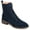 Navy, variant on Journee Womens Vienna Block Heel Combat Booties