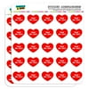 "I Love Heart - Sports Hobbies - Track and Field - 1"" Scrapbooking Crafting Stickers"
