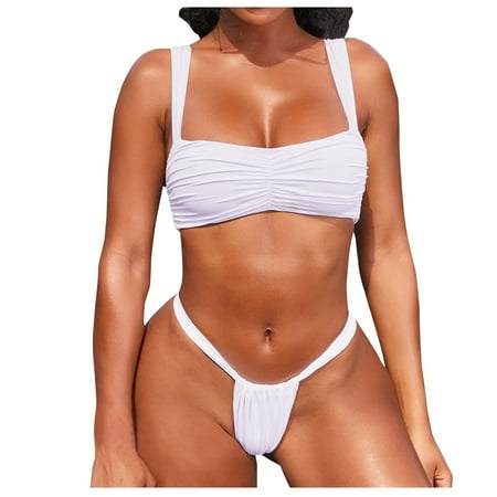 

Womens Swimsuit Tops Medium Lane Swim Suits Sports Bra Bathing Suits for Women Bikini Women Bandage Push-Up Halter Swimsuits for Women with Shorts Womens Short Sleeve Swim Top Short Sleeve Bikini Set