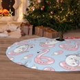 thumbnail image 6 of Yiaed Summer Cute Unicorns Print Christmas Tree Skirt , Tree SkirtsTree Mat for Christmas Winter Holiday Indoor Decorations-48", 6 of 7