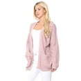 thumbnail image 5 of YEMAK Women's Long Sleeve Chunky Waffle Knit Open Front Sweater Cardigan HK8246-OATMEAL-SM, 5 of 8