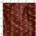 thumbnail image 2 of Soimoi Red polyester Crepe Fabric Arrow & Reindeer Kids Print Fabric by Yard 42 Inch Wide, 2 of 6
