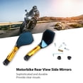 thumbnail image 4 of Rear View Side Mirrors, Adjustable Angle, Clear Vision, Durable Material, Aluminum Alloy Motorbike Mirrors with Easy Installation for Electric Vehicle and Motorbike, 4 of 7