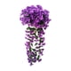 thumbnail image 2 of pstuiky Flores artificiales colgantes de color violeta decoración de seda simulación de violeta violetas artificiales colgantes., 2 of 6