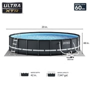 INTEX 20ft x 48in Ultra XTR Above Ground Swimming Pool, Floats (2 Pack), Inflatable Cooler