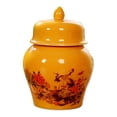 thumbnail image 3 of GROWTH TANK Ceramic Tea Canister Storage Pots Can Storage Box Flowerpot Porcelain Ginger Jar Crane, 3 of 9