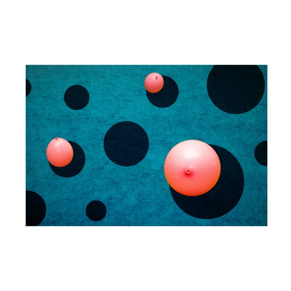 Canvas Wall Art - Inge Schuster 'Three Balloons' Wall Art for Living Room, Bedroom, or Office Décor by Trademark Fine Art - 19 x 12 Inches