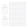 thumbnail image 1 of Paquete de 50 Bolsas de Regalo Transparentes con Asas, Bolsas de PVC Reutilizables A Granel, Bolsas de Regalo Transparentes, 1 of 5