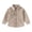 Khaki, variant on Toddler Boys Girls Corduroy Button Down Shacket with Collared Neck and Chest Pockets Casual Outerwear Top 3-4 Years Jacket for Little Kids