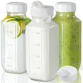 thumbnail image 1 of Botellas de vidrio para jugo Syntic de 500 mL, paquete de 3, con tapa hermética, 1 of 7
