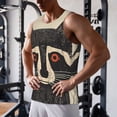thumbnail image 5 of Fotbe Retro Raccoon Graphic Print Pattern Men's Quick Dry Workout Tank Top Gym Muscle Tee Fitness Bodybuilding Sleeveless T Shirt Breathable Workout Shirt-4X-Large, 5 of 9