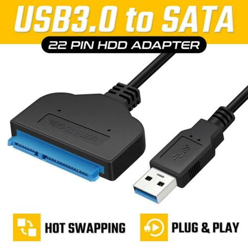 22 Pin SATA3 To USB 3.0 2.5 Inch Hard Drive HDD SSD Adapter SATA Converter Ca EX 