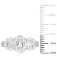 thumbnail image 6 of Created Forever Women's 3ct TW Lab Grown Diamond 14k White Gold 3-Stone Wedding Ring, 6 of 9
