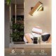 thumbnail image 4 of LED Wall Light, 4W 400LM 360° Rotatable Indoor Wooden Wall Sconce, 3000K Warm White Wall Sconce for Bedroom, Living Room, Office, Dia 21CM, 4 of 5