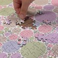 thumbnail image 4 of Ambesonne Pastel Jigsaw Puzzle Durable Cardboard, Geometric Polka Dots, 1000 pcs, Rose Pale Pink and Green, 4 of 5